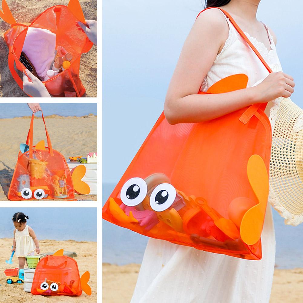 Summer New Travel Beach Bag Children's Cartoon Toy Storage Bag Swimsuit Storage Bag Big Eye Handheld Toiletry Bag