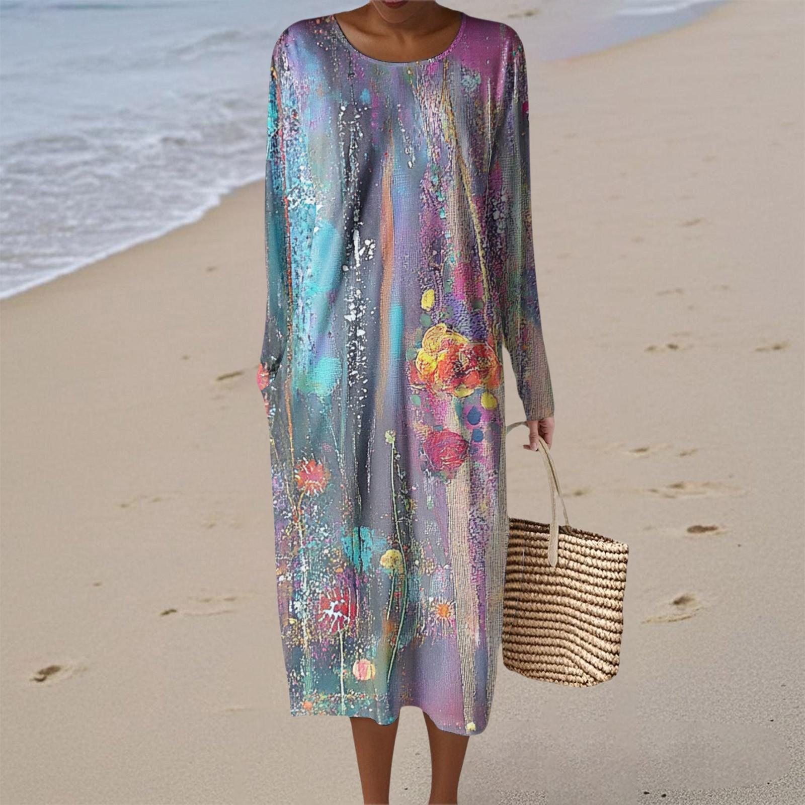 

Women s Fashion Casual Sleeveless Round Neck Solid Color Elegant Temperament Dress S