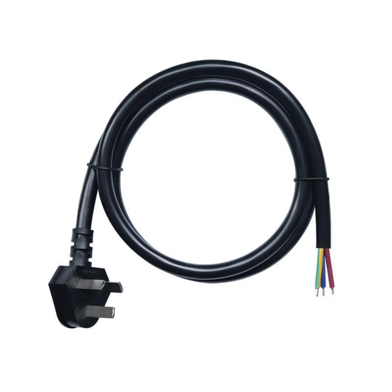 National Standard Type C High-Power 0.75, 1, 1.5mm² Tinned Tail Single-Head AC Power Cord