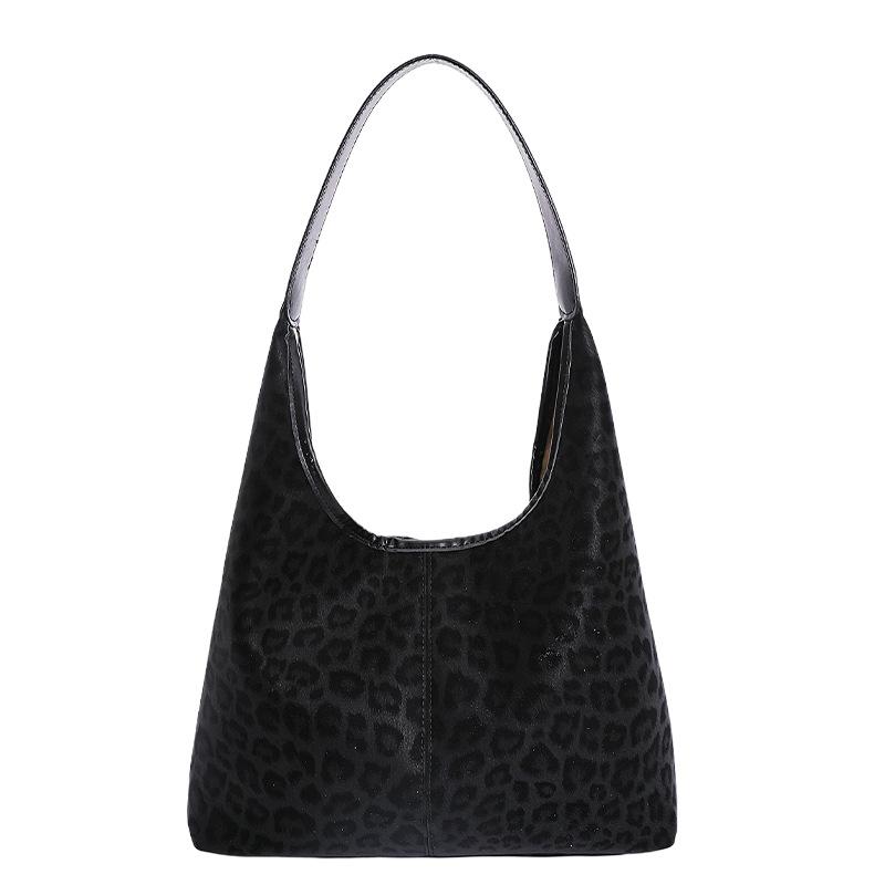 Leopard print bag women's 2025 new super fire exquisite leopard print commuter women's bag large capacity tote bag shoulder large bag