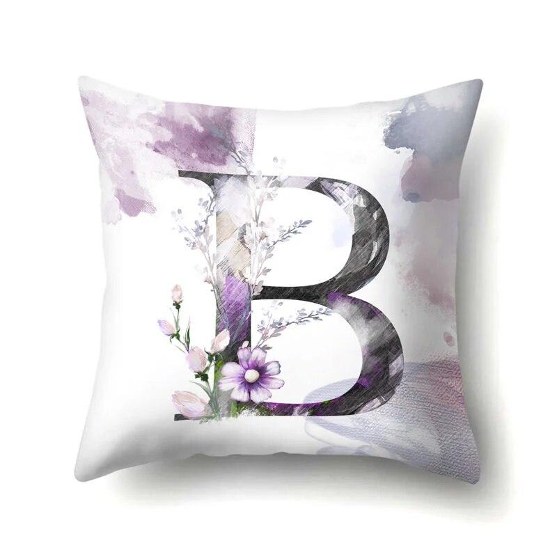 Home Bedroom Sofa Car Decorative Pillowcase Floral Letter  Plant Tree  Cushion Cover