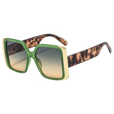 Gafas de sol cuadradas coloridas geniales para mujer, diseño de marca nueva, gafas de sol azules y verdes vintage para hombre, gafas únicas, protección UV400, Oculus