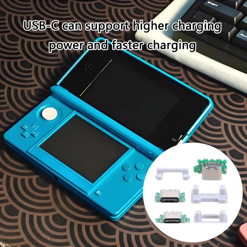 Upgrading Your Game Console With A USB C Port for 3DS/3DS XL Efficient Charging And Various Connection Enjoy Convenient