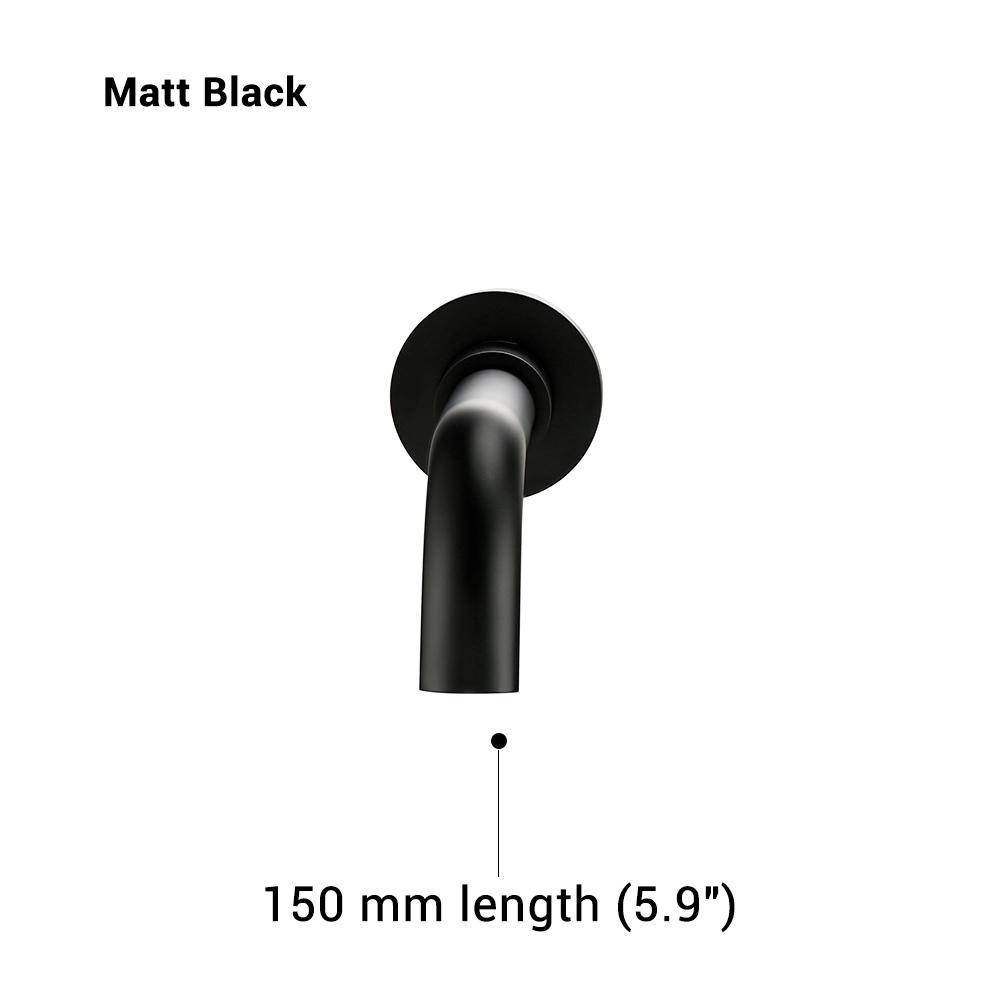 Bagnolux Black Brushed Polished Chrome Stainless Steel Rose Gold Brass Round Bathtub Spout Basin Bathroom Faucet