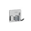 Stainless Steel No-Drill Mop & Broom Holder with Hooks - Wall-Mounted, Strong Adhesive Storage Clip