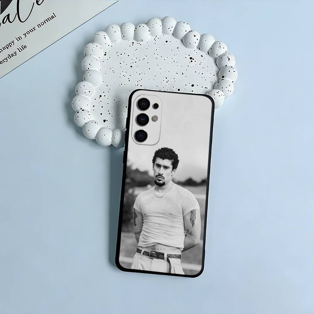 B-B-Bad -Bunny Phone Case For Samsung S25,S24,S21,S22,S23,S30,Ultra,S20,Plus,Fe,Lite,Black Soft Silicone