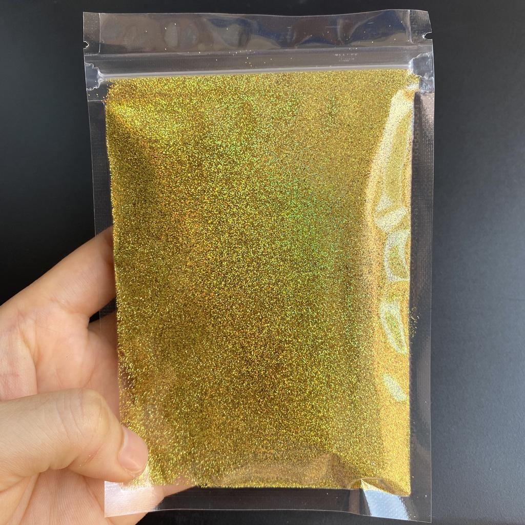 Bulk Solvent Resistant High Sparkling Holographic Glitter  Polyester Ultra Fine Glitter for Resin Crafts
