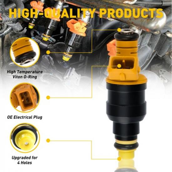 Set Of 8 Fuel Injector For Ford 4.6 5.0 5.4 5.8 Replace Standard 0280150556