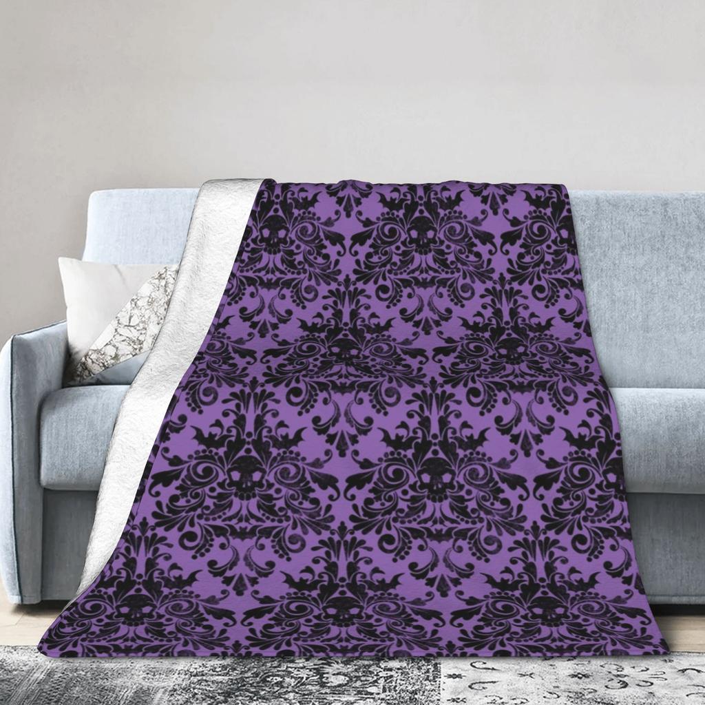 Halloween Pattern Ghosts Pumpkin Blankets Coral Fleece Plush Summer Air Conditioning Warm Throw Blanket for Bed Car Rug Piece