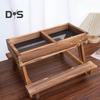 Chicken Picnic Table Handmade No Waste Chicken Feeder And Waterer Wooden Coop Feeder Accessories for Chicken Wildbird Duck Squirrel
