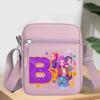KPop Demon Hunters Letter A-Z Crossbody Bag Women Oxford Cloth Chest Packs Rumi Mira Zoey Girl Phone Shoulder Cartoon Kid Friendly Entertaining Fun