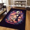 1pc The Nightmare Before Christmas Pattern Area Rug Soft Flannel Floor Mat for Living Room,Office,Bedroom and Carpet,Sofa Coffee Table Floor Mat