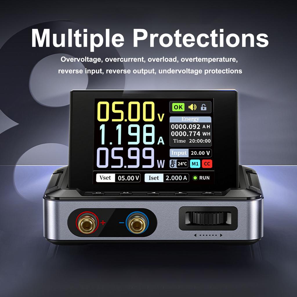 DPS-150 Portable DC Power Supply 0-30V 0-5A 0-150W Output 2.8 Inch IPS Screen Mini Adjustable Switching DC Power Supply
