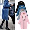 Women Long Sleeve Zip Up Hooded Hoodie Jacket Jumper Cardigan Coat Size Plus