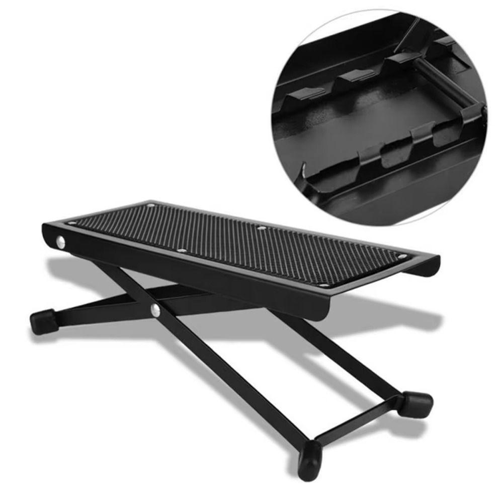 Folding Guitar Pedal Stool 4-Height Classical Guitar Footstool  Guitar Accessories