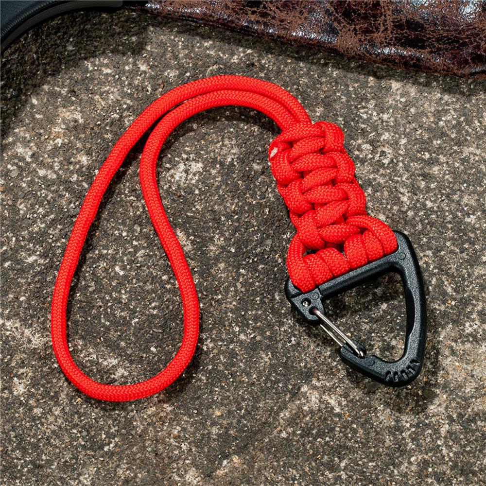 Survival Backpack Triangle Buckle High Strength Camping Hiking Key Ring Paracord Lanyard Keychain