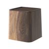 Chinese Retro Wooden Look Desktop Trash Can Large Capacity for Home Kitchen Bathroom Living Room