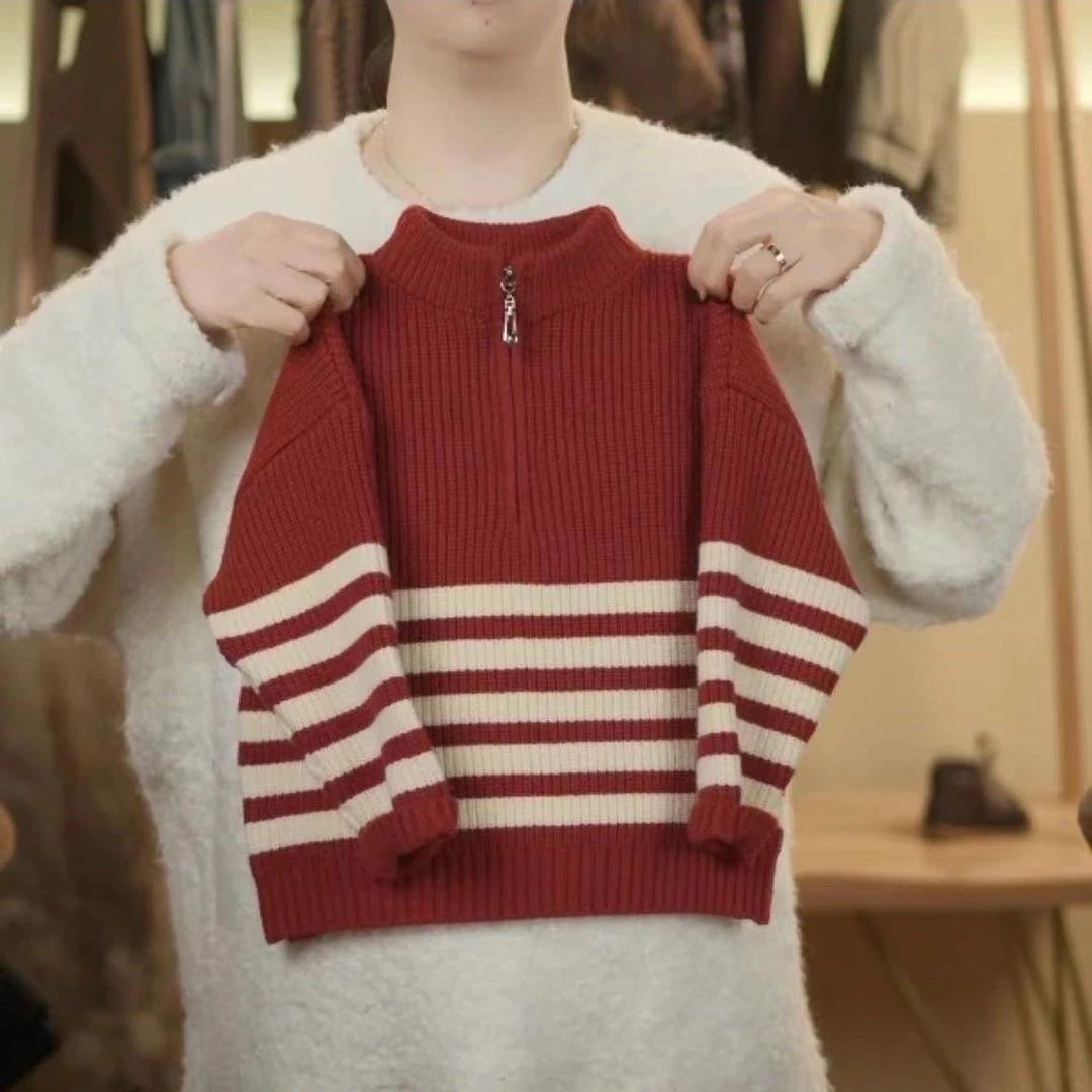 Boys Thick Red Knit Sweater Winter Pullover Base Layer Holiday Top 90