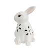Oster-Solar-Hase mit Hohlraumdetails für Rasen-Gartendekoration Wetterbeständiges Harz-Hasen-Ornament Weiß