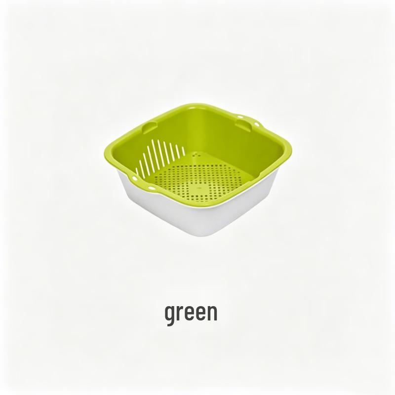 Chahua Fashion Dual-Use Drainer Basket & Washing Basin Small (21x19.5x7cm)