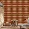 Autumn Plaid Wallpaper Orange, Gold, Red and Ochre 50x1000