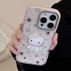 Cartoon Cat IPhone 16/15 Phone Case, Compatible with 17 Pro Max, Color-blocked Frame, Sweet and Cool 13/11 Soft Case