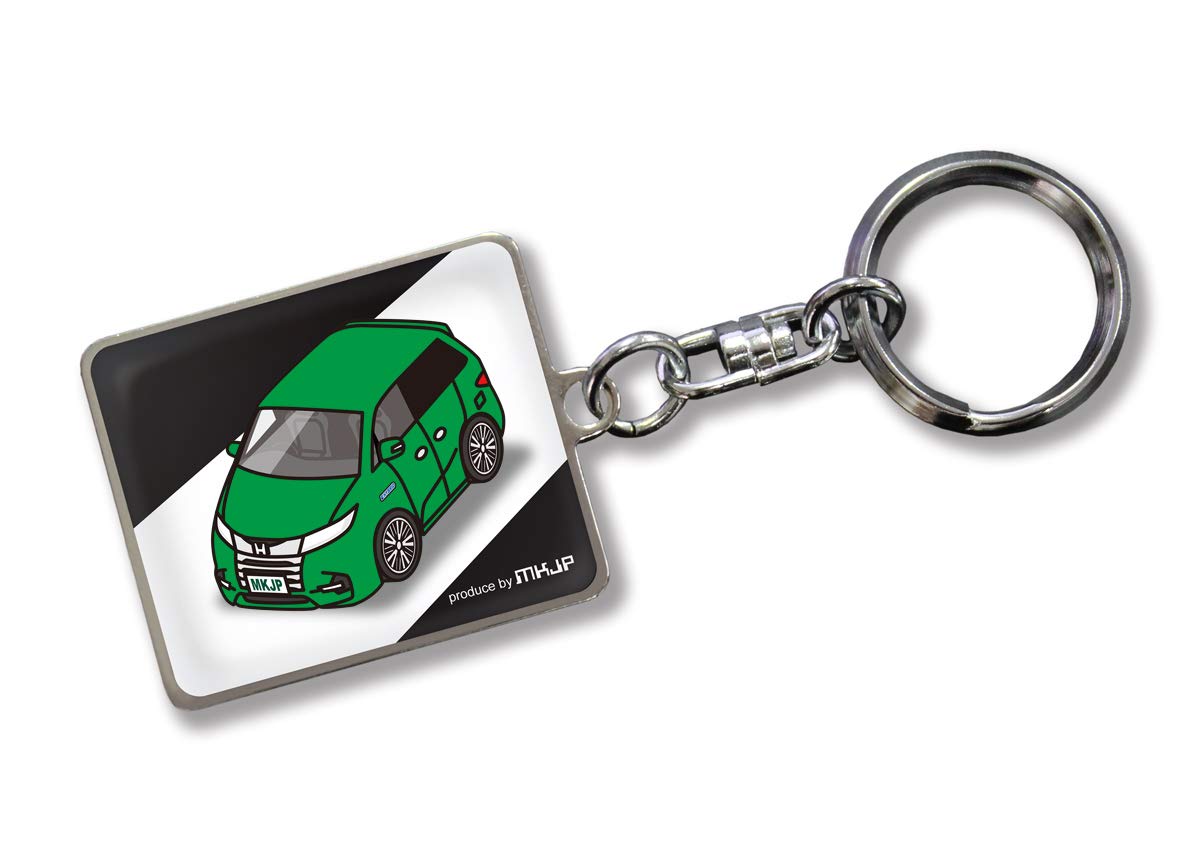

MKJP Кастомный брелок Honda Odyssey Absolute Серия RC Модель позднего выпуска Черный автомобиль Зеленый базовый цвет зелёный