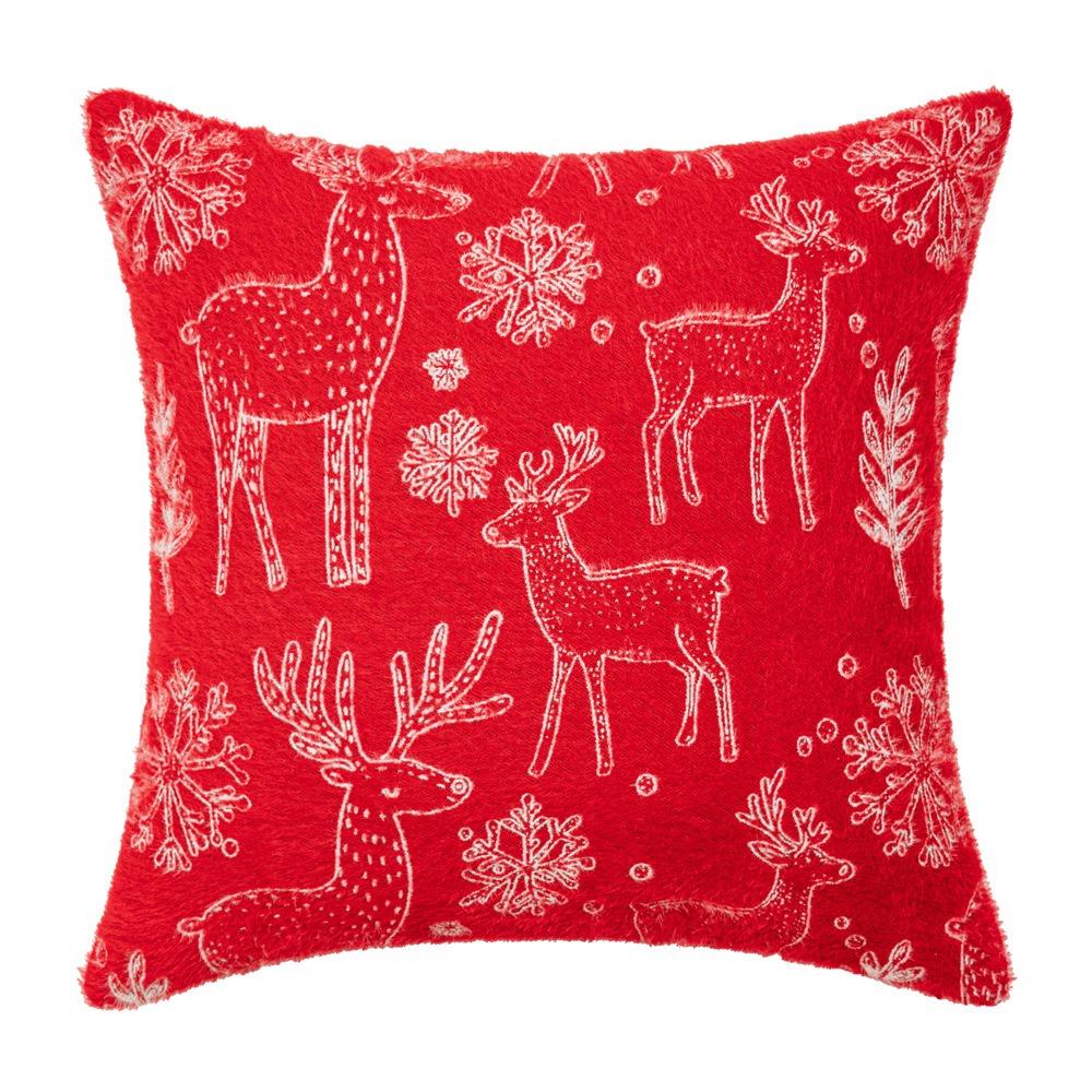 Christmas Tree Christmas Chenille Pillowcase INS Style Cushion Cover Throw Pillowcover  Sofa/Bed