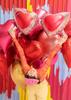 Partydeco Balon Foliowy Serce 75X645 Cm Rozowe Zloto
