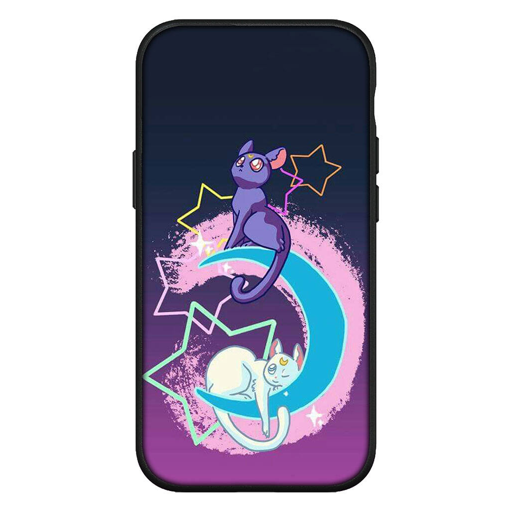Cover for iPhone 17 16 15 Xiaomi Poco Redmi Note 14 13 12 11 Pro Max 9 16e Samsung Galaxy S25 S24 9 OPPO Huawei Cat Sailor Anime Moon Cute Phone Case