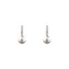 JYDDM 925 Circle Ball One-Point One-Touch Earrings