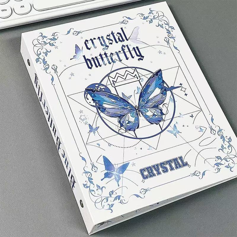 Binder Photo Album Cartoon Butterfly Series A5 Loose-Leaf Album Photocard Collection Books Small Card Storage Book Gifts