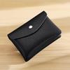 Genuine Leather Double Layer Coin Purse & ID Card Holder with Zipper
