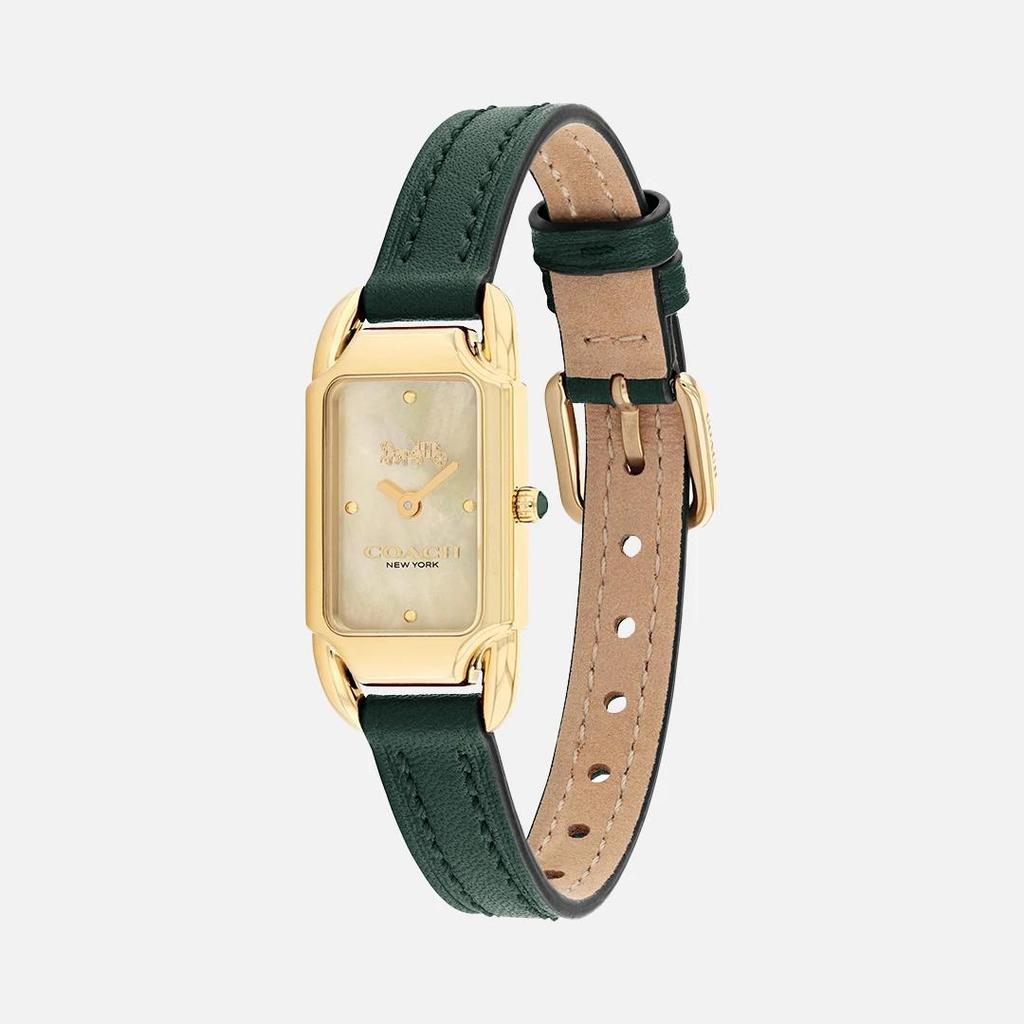 Coach Cadie Grünes Lederarmband 17,5 mm x 28,5 mm Uhr – 14504350