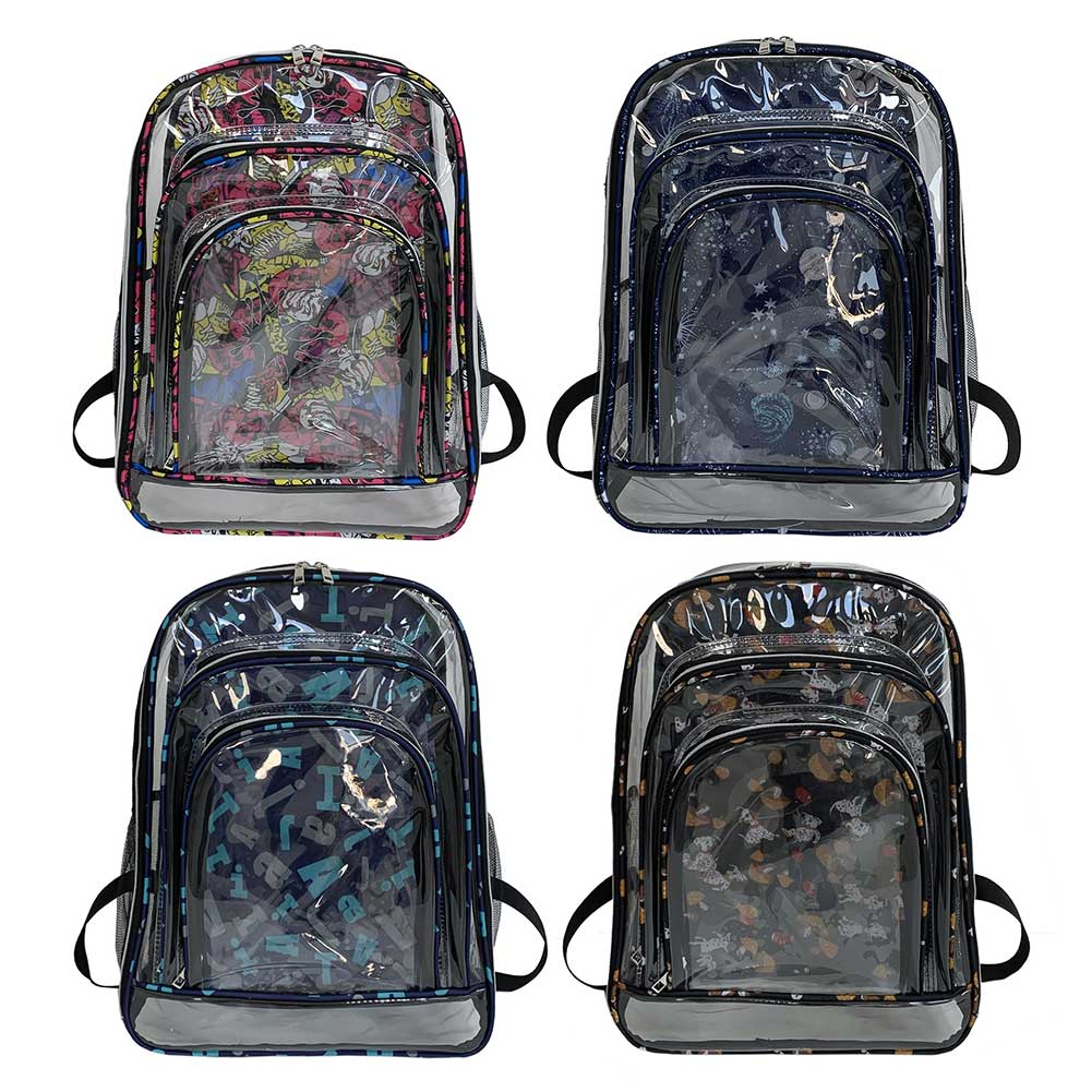

Унисекс Прозрачный Повседневный Рюкзак Водонепроницаемая Прозрачная Сумка Для Отдыха Большая Вместимость Прозрачный Рюкзак Для Рабочего Места Колледжа