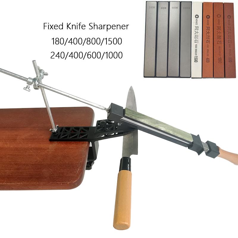 Fixed Knife Sharpener Professional Angle Sharpening Stone Kitchen Whetstone Grinding System Honing Diamond Grinder Woodwork Tool