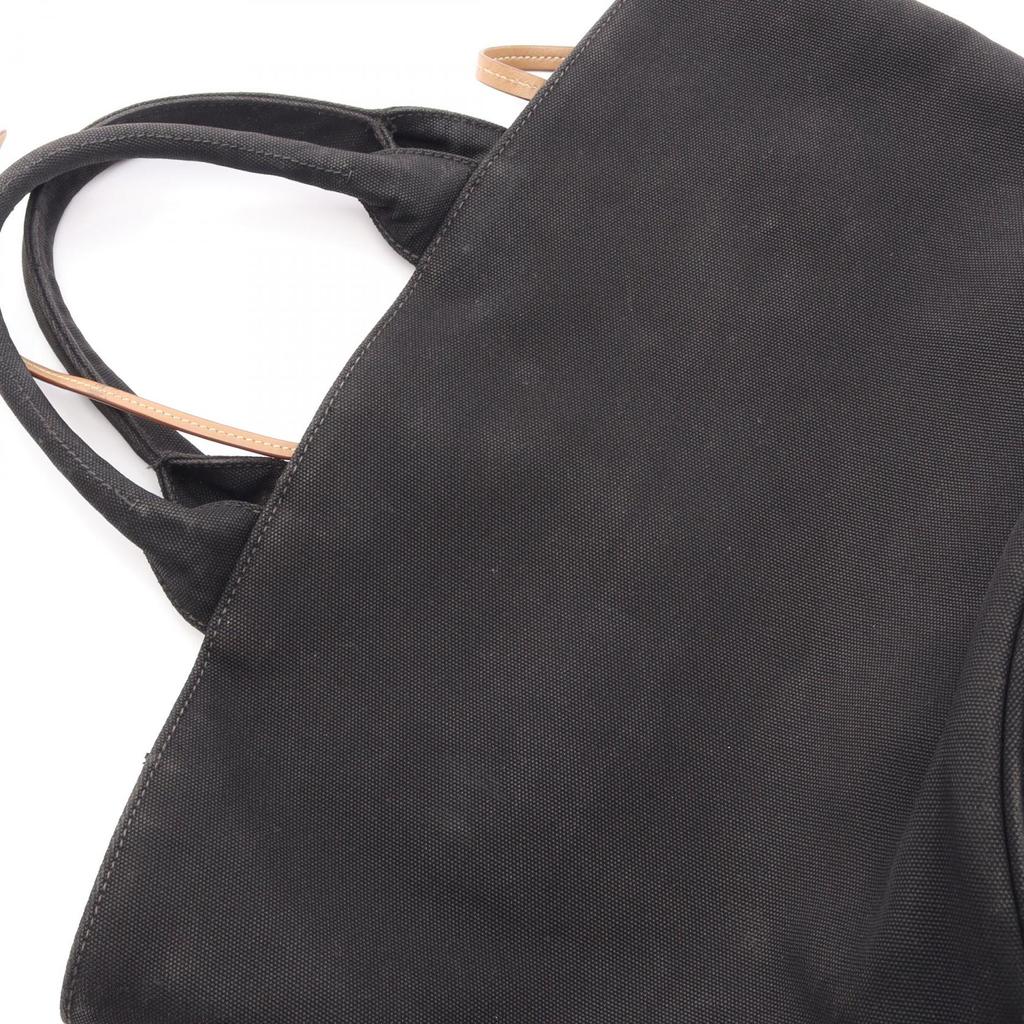 Used PRADA CANAPA Canapa Tote Bag Canvas Black Used Women