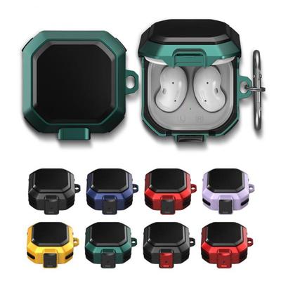Armor Silicone Case For Samsung Galaxy Buds Pro 2 Live FE Case Shockproof Cover For Galaxy Buds2 Pro Fundas Secure Lock For Galaxy Buds2 With Keychain
