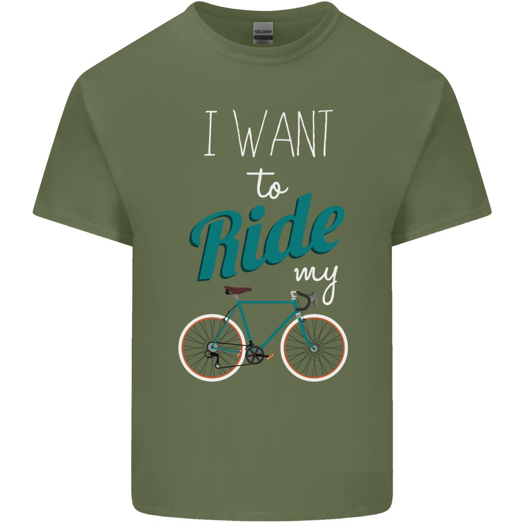 I Want To Ride My Bike Cycling Cyclist Unisexs Light Cotton TShirt