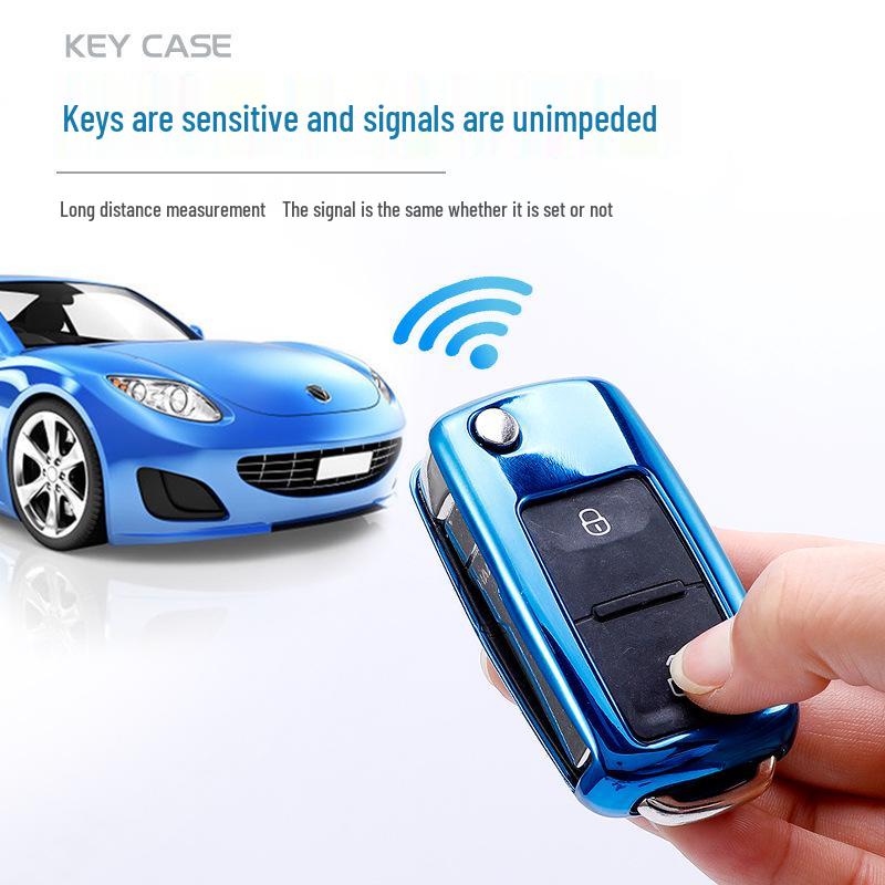 Etui na kluczyk Volkswagen dla modeli Lavida, Bora, Tiguan, Santana, Sagitar, Lamando, Jetta - Połówka skorupy z klamrą