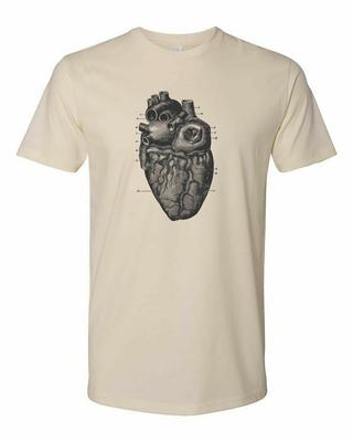 Cottage Cult Clothing Tee T Shirt Cotton Medical Anatomy Victorian Art Heart #3