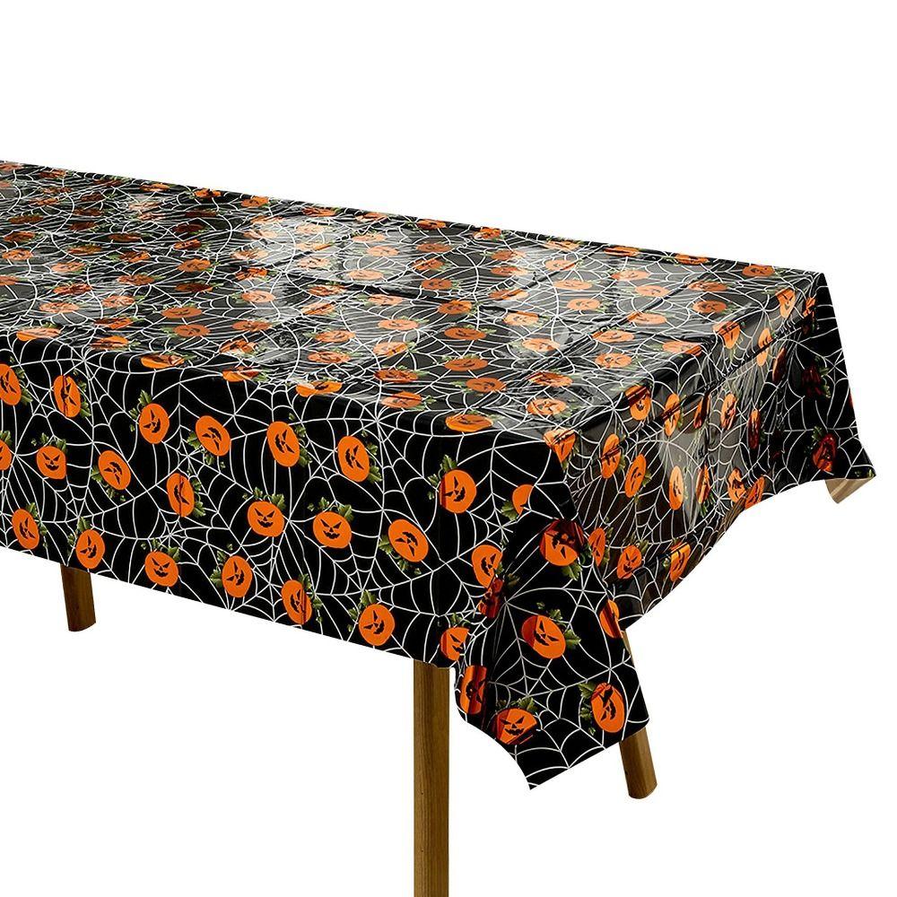 Plastic Material Disposable Tablecloth Rectangular Shape Rectangular Tablecloth  Horror Night