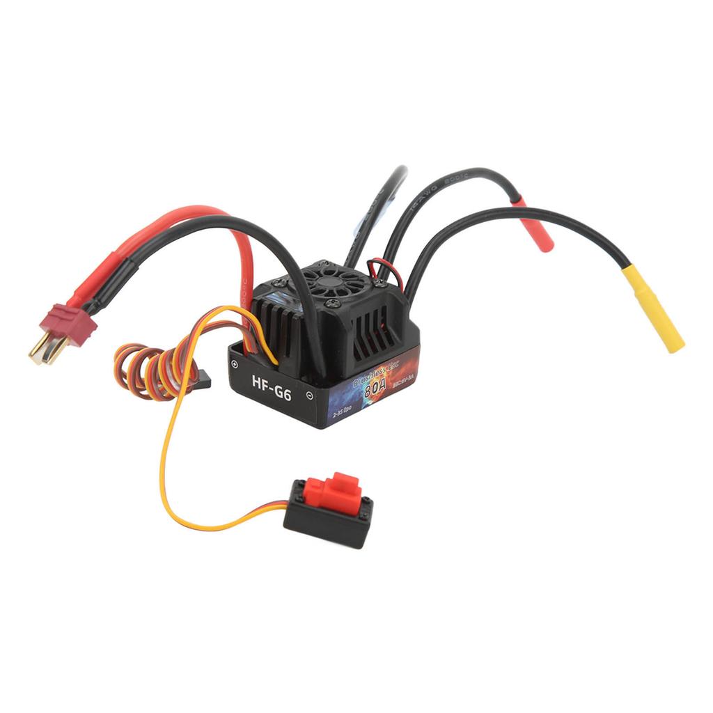 HOBBYFANS ESC Waterproof 80A Brushless ESC for 1 8 1 10 RC Car