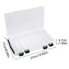 Adjustable Temperature Resistant Fishing Tool Organizers Double Layer Fishing Baits Storage Case with Secure Latches