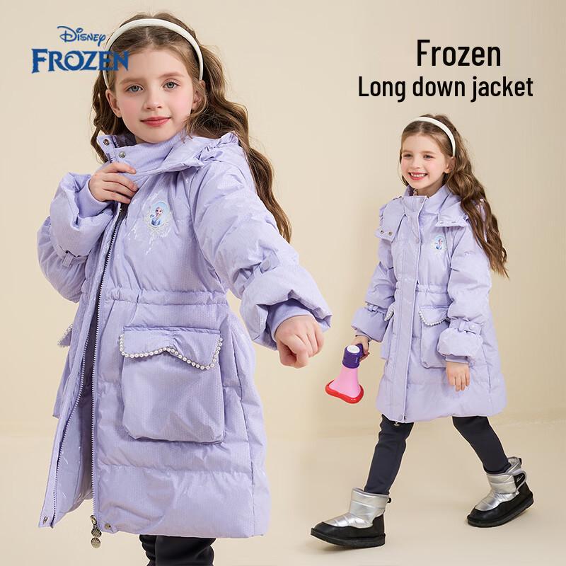 Disney Children's Mid-Length 90% Duck Down Padded Winter Coat
