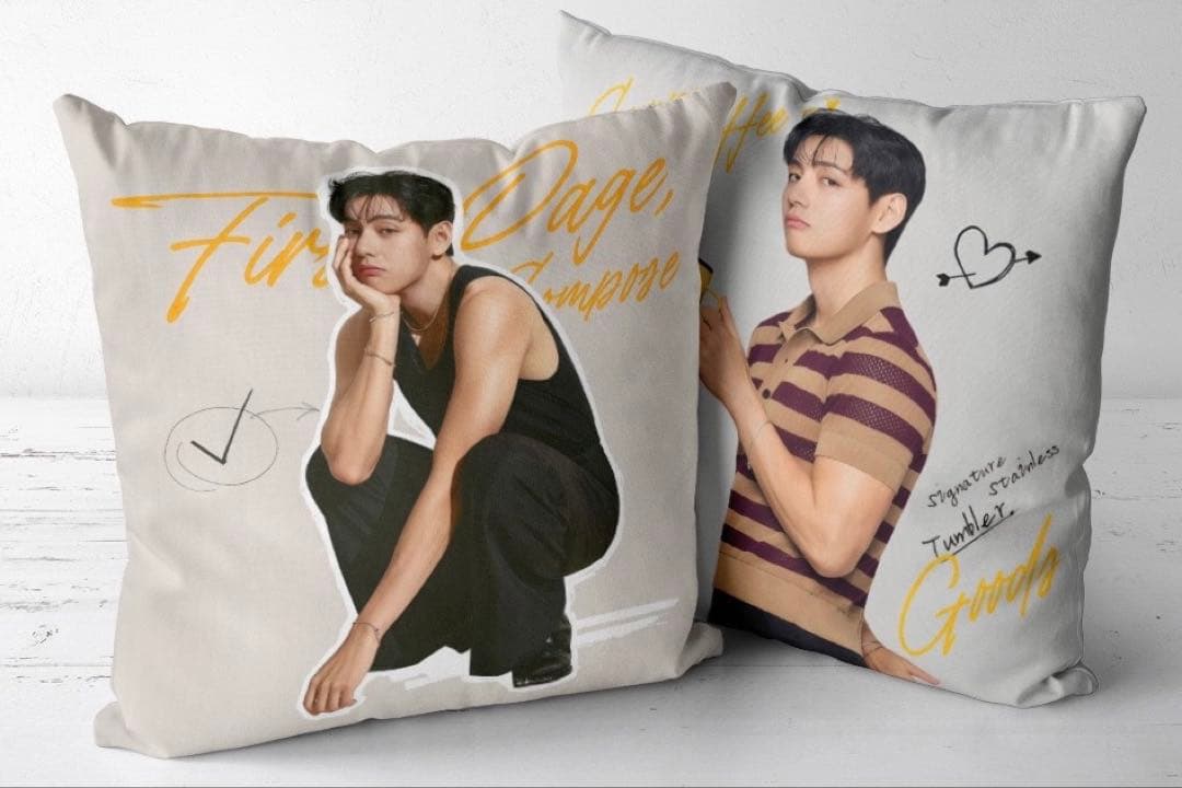 

[USED] BTS COMPOSE COFFEE Cushion Cover Taehyung V V