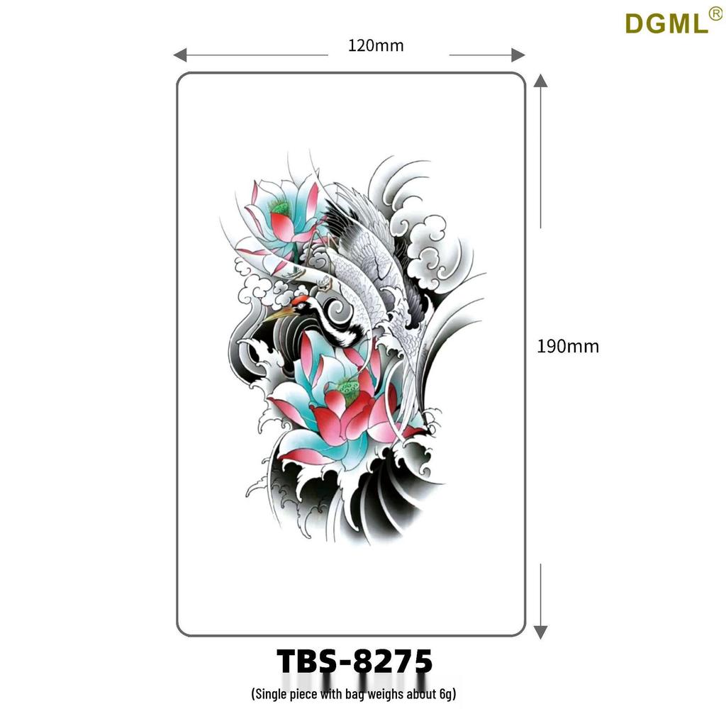 Fresh Style Waterproof Flower & Cartoon Tattoo Stickers for Arm
