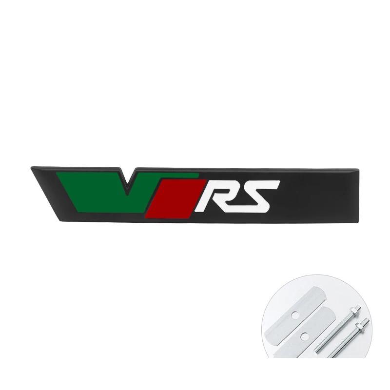 WMNC2 Car Sticker RS Logo VRS Front Grill Emblem Rear Trunk Badge Decal Fit for Skoda Octavia Kodiaq Fabia Superb MK3 Auto Accessories