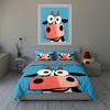 Cartoonish Cow Illustration. Bedding Duvet Cover Sets Duvet Covers Pillowcases Gifts (1 * Duvet Cover 2 * Pillowcases, Without Duvet Insert)
