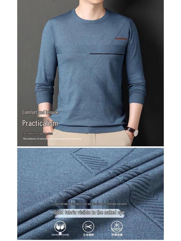 Woodpecker Lightweight Men's Round Neck Knit Sweater
